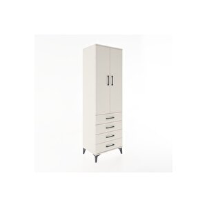 Hyperion Dolap 3 Raflı 4 Çekmeceli 2 Kapaklı 60x44x195 Aytaşı-aytaşı