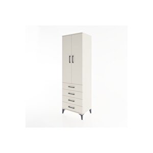 Hyperion Dolap 3 Raflı 4 Çekmeceli 2 Kapaklı 60x44x195 Aytaşı-aytaşı