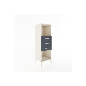 Hyperion Dolap Tek Raflı 3 Çekmeceli 44x44x134 Aytaşı-antrasit