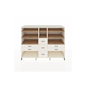 Kronos Dolap 8 Raflı 7 Çekmeceli  220x59x163 Aytaşı-çam/aytaşı