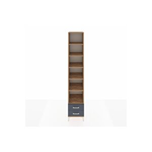 Hyperion Dolap 6 Raflı 2 Çekmeceli 44x44x243 Çam-antrasit