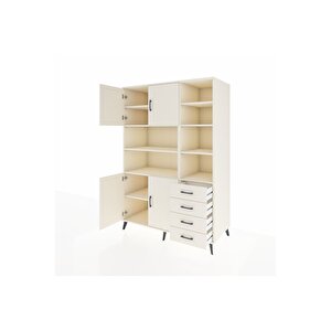 Kronos Dolap 9 Raflı 4 Çekmeceli 4 Kapaklı 132x59x195 Aytaşı-aytaşı/aytaşı