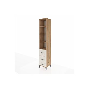 Hyperion Dolap 4 Raflı 3 Çekmeceli 44x44x243 Çam-aytaşı