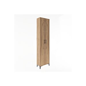 Arges Dolap 4 Raflı 2 Kapaklı 60x30x243 Çam-çam