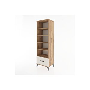 Hyperion Dolap 5 Raflı Tek Çekmeceli 60x44x195 Çam-aytaşı