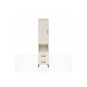 Hyperion Dolap 2 Raflı 2 Çekmeceli Tek Askılı 44x44x195 Aytaşı-aytaşı