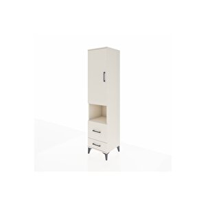 Hyperion Dolap 2 Raflı 2 Çekmeceli Tek Askılı 44x44x195 Aytaşı-aytaşı