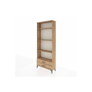 Arges Dolap 4 Raflı 2 Çekmeceli 88x30x221 Çam-çam