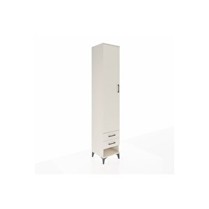 Hyperion Dolap 3 Raflı 2 Çekmeceli Tek Askılı 44x44x243 Aytaşı-aytaşı