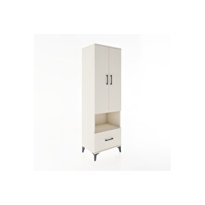 Hyperion Dolap 5 Raflı Tek Çekmeceli 2 Kapaklı 60x44x195 Aytaşı-aytaşı