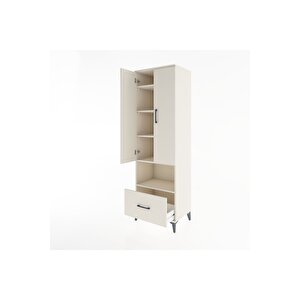Hyperion Dolap 5 Raflı Tek Çekmeceli 2 Kapaklı 60x44x195 Aytaşı-aytaşı