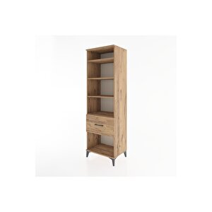 Hyperion Dolap 4 Raflı Tek Çekmeceli 60x44x195 Çam-çam