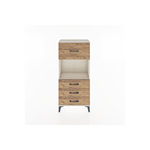 Hyperion Dolap Tek Raflı 4 Çekmeceli 60x44x134 Aytaşı-çam