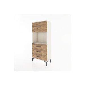 Hyperion Dolap Tek Raflı 4 Çekmeceli 60x44x134 Aytaşı-çam