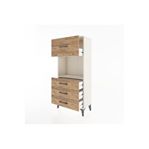 Hyperion Dolap Tek Raflı 4 Çekmeceli 60x44x134 Aytaşı-çam