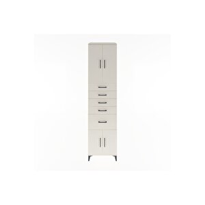 Hyperion Dolap 2 Raflı 5 Çekmeceli 4 Kapaklı 60x44x243 Aytaşı-aytaşı