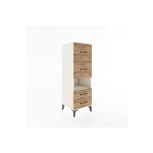 Hyperion Dolap Tek Raflı 4 Çekmeceli 44x44x134 Aytaşı-çam