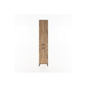 Hyperion Dolap 3 Raflı 2 Çekmeceli Tek Askılı 44x44x221 Çam-çam