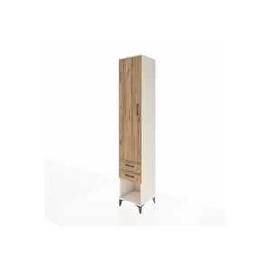 Hyperion Dolap 3 Raflı 2 Çekmeceli Tek Askılı 44x44x243 Aytaşı-çam