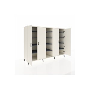 Kronos Dolap 12 Raflı 4 Kapaklı 220x59x163 Aytaşı-aytaşı/antrasit