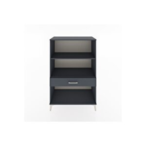 Hyperion Dolap 2 Raflı Tek Çekmeceli 88x44x134 Antrasit-antrasit