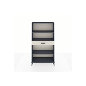 Arges Dolap 3 Raflı Tek Çekmeceli 88x30x163 Antrasit-aytaşı