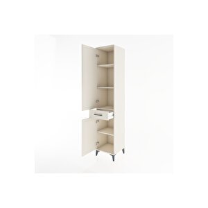 Hyperion Dolap 4 Raflı Tek Çekmeceli 2 Kapaklı 44x44x221 Aytaşı-aytaşı