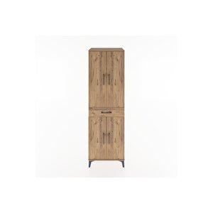 Hyperion Dolap 4 Raflı Tek Çekmeceli 4 Kapaklı 60x44x195 Çam-çam