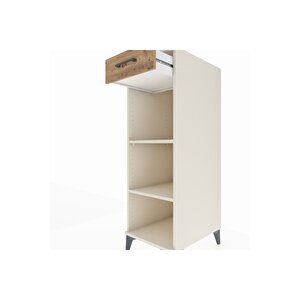 Kronos Dolap 2 Raflı Tek Çekmeceli 44x59x134 Aytaşı-çam