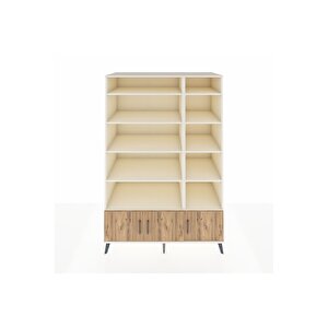 Kronos Dolap 10 Raflı 3 Kapaklı 132x59x195 Aytaşı-çam/aytaşı