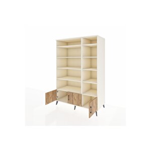 Kronos Dolap 10 Raflı 3 Kapaklı 132x59x195 Aytaşı-çam/aytaşı