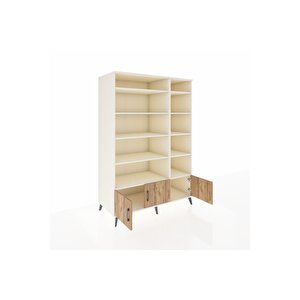 Kronos Dolap 10 Raflı 3 Kapaklı 132x59x195 Aytaşı-çam/aytaşı