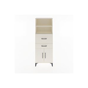 Arges Dolap 3 Raflı 2 Çekmeceli 2 Kapaklı 60x30x163 Aytaşı-aytaşı