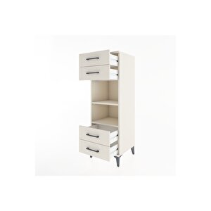 Hyperion Dolap 2 Raflı 4 Çekmeceli 44x44x134 Aytaşı-aytaşı