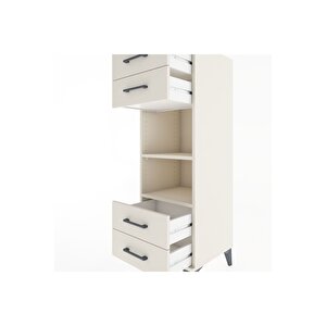 Hyperion Dolap 2 Raflı 4 Çekmeceli 44x44x134 Aytaşı-aytaşı