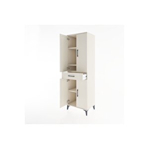 Hyperion Dolap 4 Raflı Tek Çekmeceli 4 Kapaklı 60x44x195 Aytaşı-aytaşı