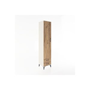 Hyperion Dolap 5 Raflı 2 Çekmeceli Tek Kapaklı 44x44x221 Aytaşı-çam