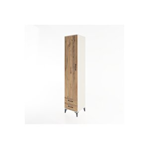 Hyperion Dolap 5 Raflı 2 Çekmeceli Tek Kapaklı 44x44x221 Aytaşı-çam