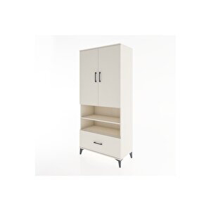 Hyperion Dolap 5 Raflı Tek Çekmeceli 2 Kapaklı 88x44x195 Aytaşı-aytaşı