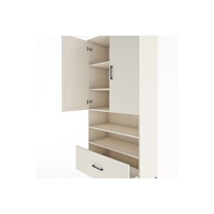 Hyperion Dolap 5 Raflı Tek Çekmeceli 2 Kapaklı 88x44x195 Aytaşı-aytaşı