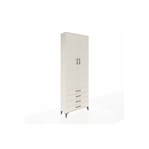 Arges Dolap 2 Raflı 4 Çekmeceli Tek Askılı 88x30x243 Aytaşı-aytaşı