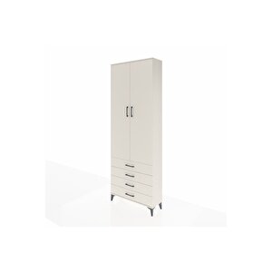 Arges Dolap 2 Raflı 4 Çekmeceli Tek Askılı 88x30x243 Aytaşı-aytaşı
