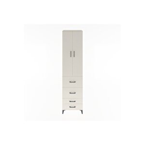 Hyperion Dolap 4 Raflı 4 Çekmeceli 2 Kapaklı 60x44x243 Aytaşı-aytaşı