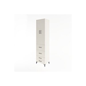 Hyperion Dolap 4 Raflı 4 Çekmeceli 2 Kapaklı 60x44x243 Aytaşı-aytaşı