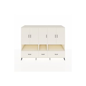 Kronos Dolap 12 Raflı 3 Çekmeceli 5 Kapaklı 220x59x163 Aytaşı-aytaşı