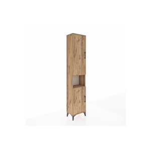 Arges Dolap 4 Raflı 2 Kapaklı Tek Askılı 44x30x221 Çam-çam