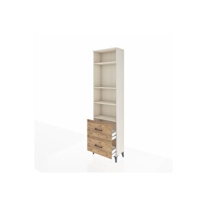 Arges Dolap 4 Raflı 2 Çekmeceli 60x30x221 Aytaşı-çam