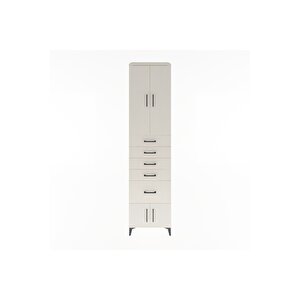 Hyperion Dolap 3 Raflı 5 Çekmeceli 4 Kapaklı 60x44x243 Aytaşı-aytaşı