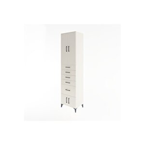 Hyperion Dolap 3 Raflı 5 Çekmeceli 4 Kapaklı 60x44x243 Aytaşı-aytaşı