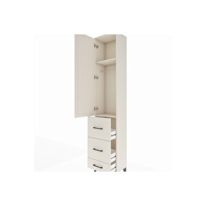 Arges Dolap 2 Raflı 3 Çekmeceli Tek Askılı 44x30x221 Aytaşı-aytaşı